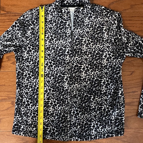 Kim Rogers’ animal print gray blk velvet jacket - Size PS - Picture 10 of 11